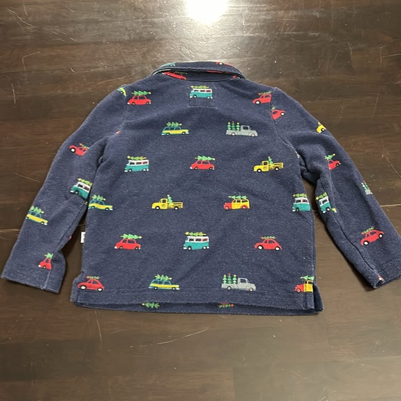 Little Sleepies - Long Sleeve Polo - Christmas Tree Cars - Picture 2 of 2